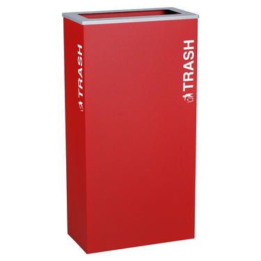 Kaleidoscope XL Series 17-Gallon Ruby Recycling Receptacle for Trash